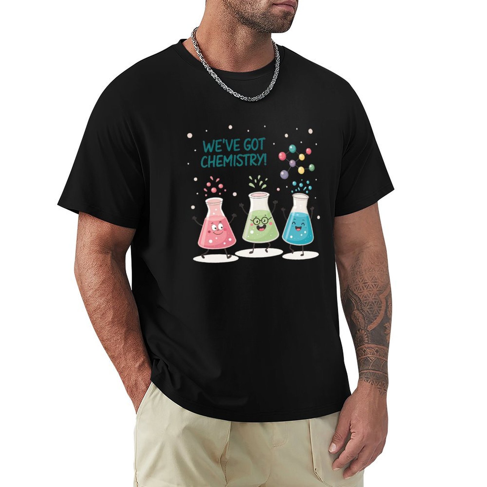 Science Buddy - Koszulka Science Beaker Buddies z nowoczesnym