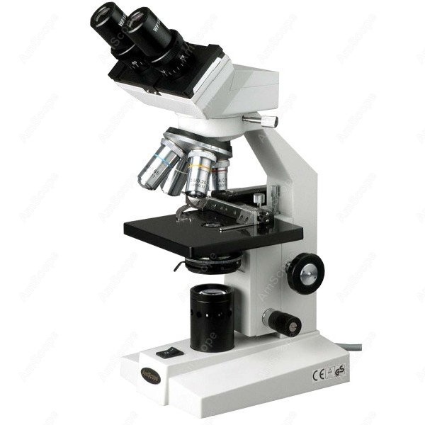 Mikroskop biologiczny dwuokula – Amscope Microscope Compound 40X-1000X recenzja i cena